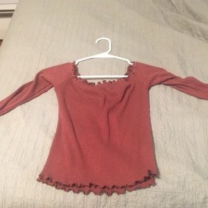 Maybe off the shoulder long sleeve top